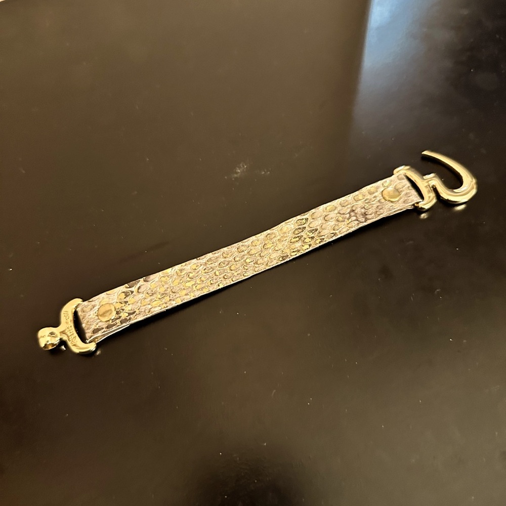 Rustic Cuff Cream Python Hook - image 1